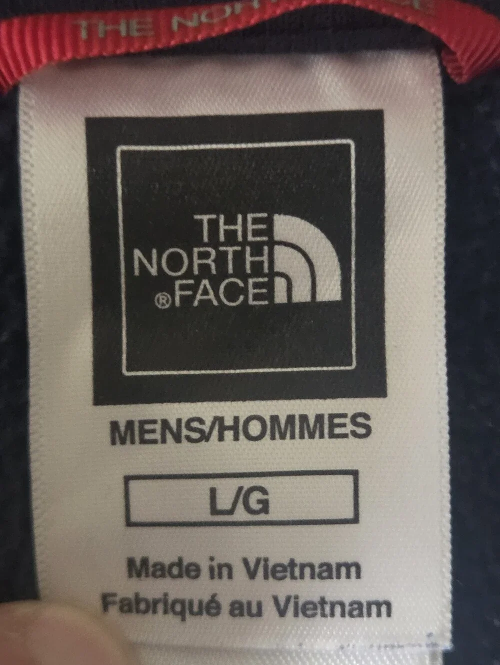 The North Face Polartec Classic Men's Large Navy Quarter Zip Fleece Pullover